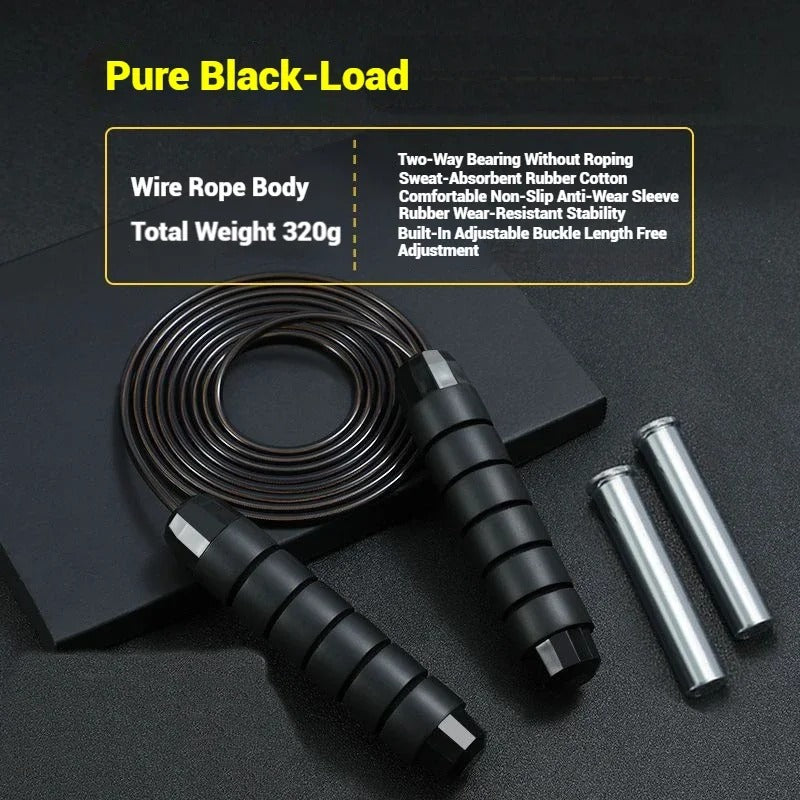 Skipping Rope Crossfit Speed Training Exercise Adjustable Length Wire Rope Jump Rope