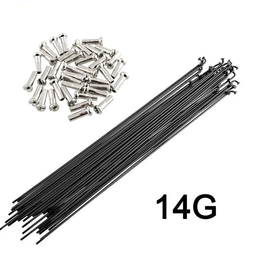 Bicycle Wheel Spoke Spokes 14G Steel J Bend ANY Length For All