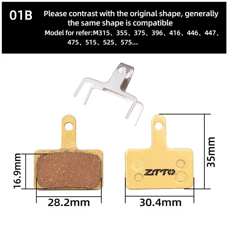 ZTTO Resin Bicycle Disc Brake Pad Pads Hydraulic Disc Brake Wear-Resistant Pad Most Brands Caliper