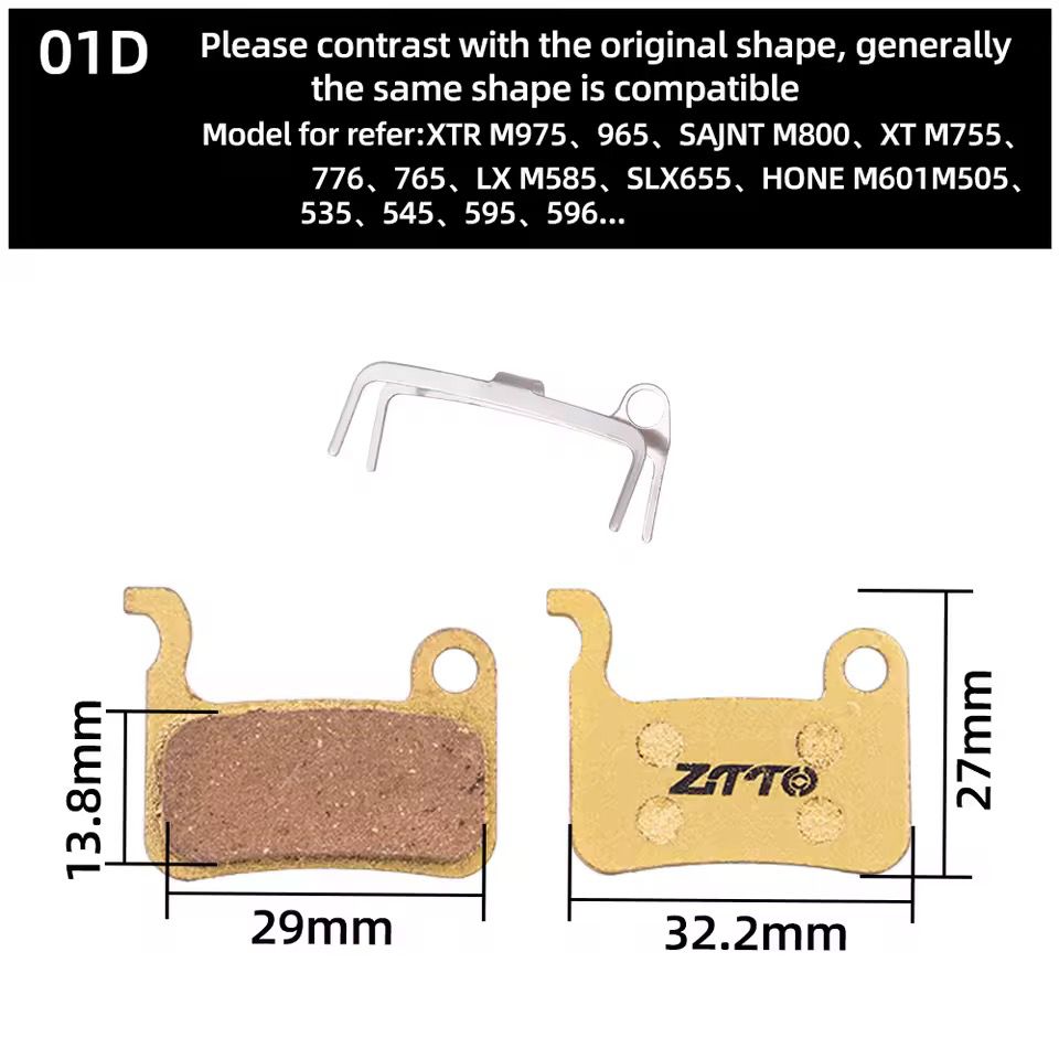 ZTTO Resin Bicycle Disc Brake Pad Pads Hydraulic Disc Brake Wear-Resistant Pad Most Brands Caliper
