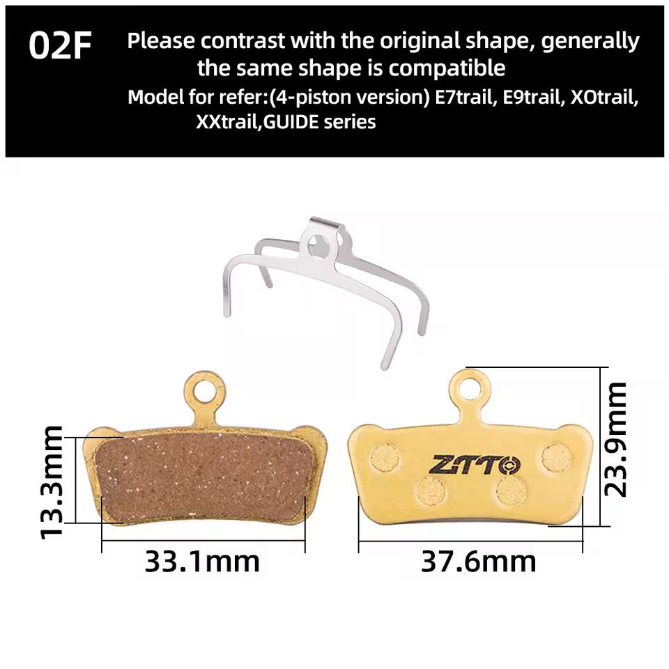 ZTTO Resin Bicycle Disc Brake Pad Pads Hydraulic Disc Brake Wear-Resistant Pad Most Brands Caliper