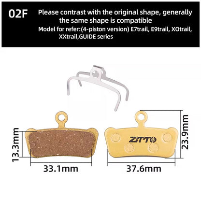 ZTTO Resin Bicycle Disc Brake Pad Pads Hydraulic Disc Brake Wear-Resistant Pad Most Brands Caliper