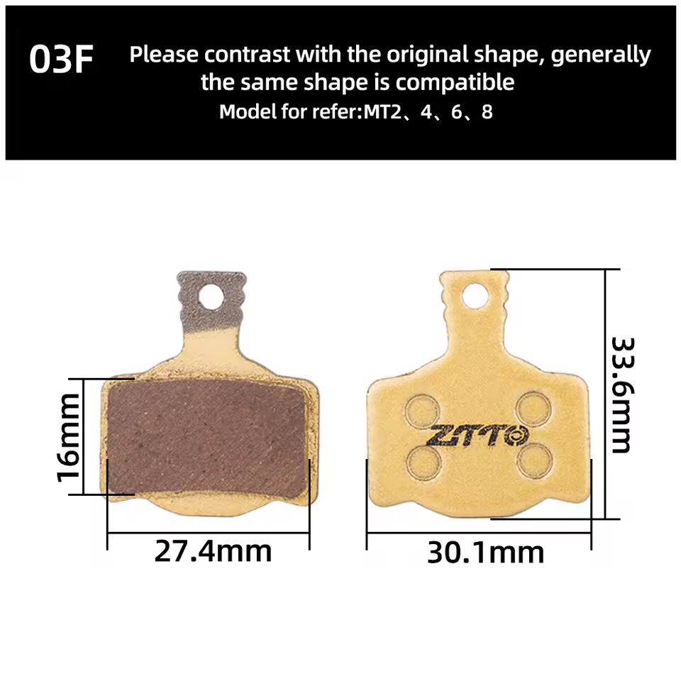ZTTO Resin Bicycle Disc Brake Pad Pads Hydraulic Disc Brake Wear-Resistant Pad Most Brands Caliper