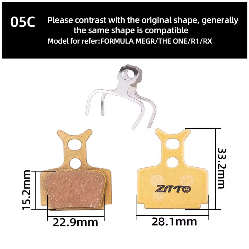 ZTTO Resin Bicycle Disc Brake Pad Pads Hydraulic Disc Brake Wear-Resistant Pad Most Brands Caliper