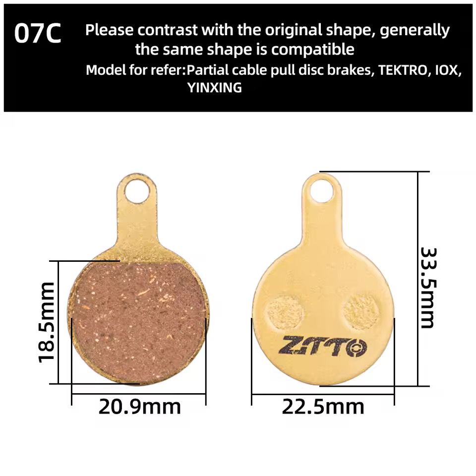 ZTTO Resin Bicycle Disc Brake Pad Pads Hydraulic Disc Brake Wear-Resistant Pad Most Brands Caliper