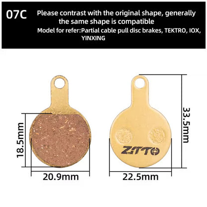 ZTTO Resin Bicycle Disc Brake Pad Pads Hydraulic Disc Brake Wear-Resistant Pad Most Brands Caliper