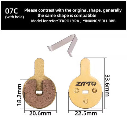 ZTTO Resin Bicycle Disc Brake Pad Pads Hydraulic Disc Brake Wear-Resistant Pad Most Brands Caliper