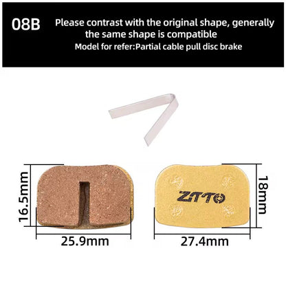 ZTTO Resin Bicycle Disc Brake Pad Pads Hydraulic Disc Brake Wear-Resistant Pad Most Brands Caliper