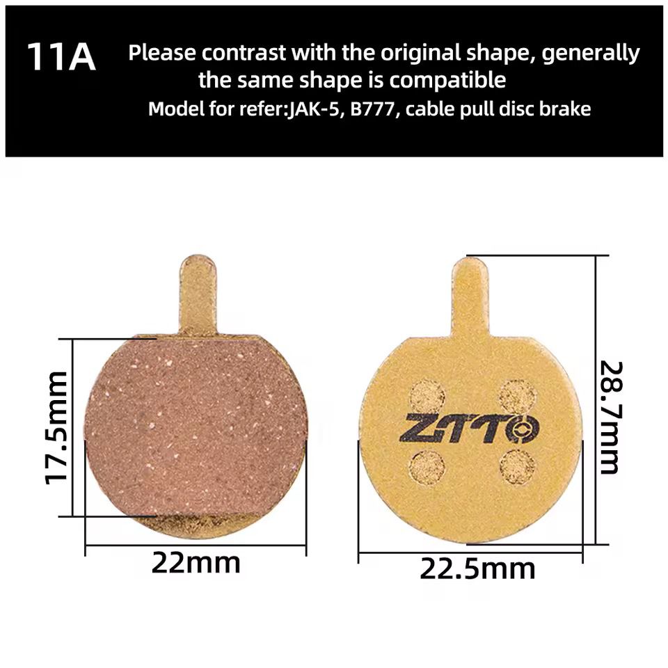 ZTTO Resin Bicycle Disc Brake Pad Pads Hydraulic Disc Brake Wear-Resistant Pad Most Brands Caliper