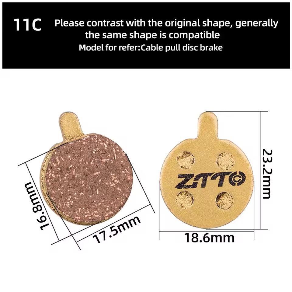 ZTTO Resin Bicycle Disc Brake Pad Pads Hydraulic Disc Brake Wear-Resistant Pad Most Brands Caliper
