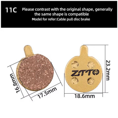 ZTTO Resin Bicycle Disc Brake Pad Pads Hydraulic Disc Brake Wear-Resistant Pad Most Brands Caliper