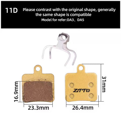 ZTTO Resin Bicycle Disc Brake Pad Pads Hydraulic Disc Brake Wear-Resistant Pad Most Brands Caliper