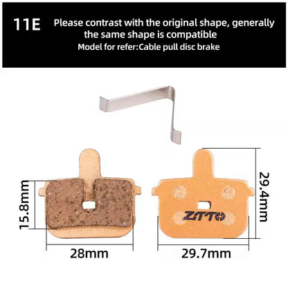 ZTTO Resin Bicycle Disc Brake Pad Pads Hydraulic Disc Brake Wear-Resistant Pad Most Brands Caliper