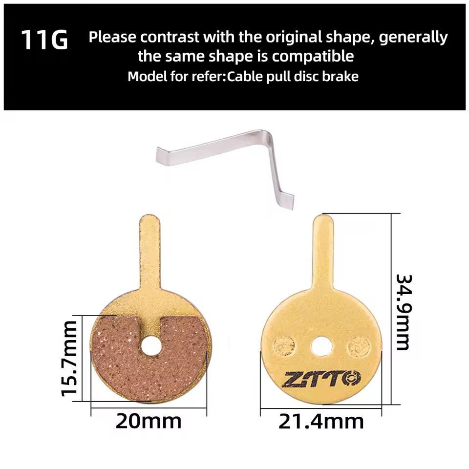 ZTTO Resin Bicycle Disc Brake Pad Pads Hydraulic Disc Brake Wear-Resistant Pad Most Brands Caliper