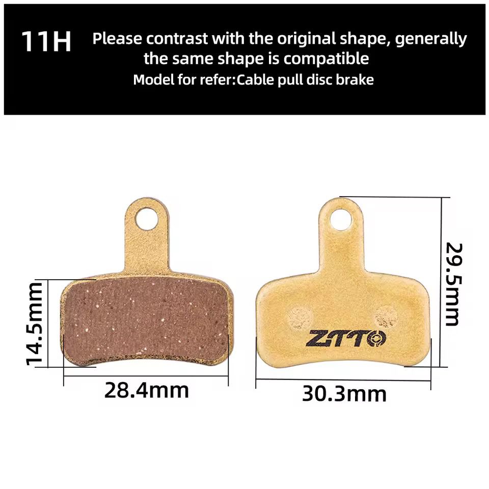ZTTO Resin Bicycle Disc Brake Pad Pads Hydraulic Disc Brake Wear-Resistant Pad Most Brands Caliper