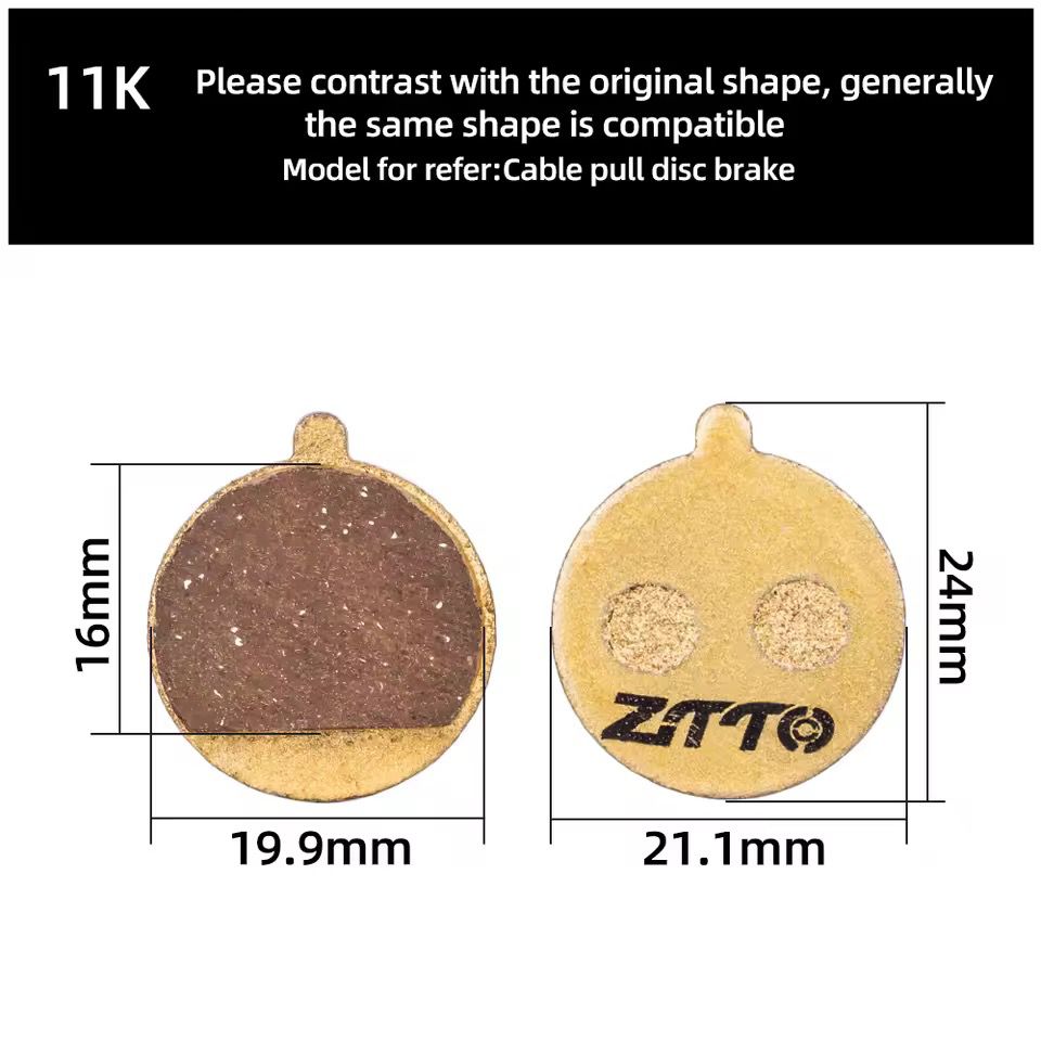 ZTTO Resin Bicycle Disc Brake Pad Pads Hydraulic Disc Brake Wear-Resistant Pad Most Brands Caliper