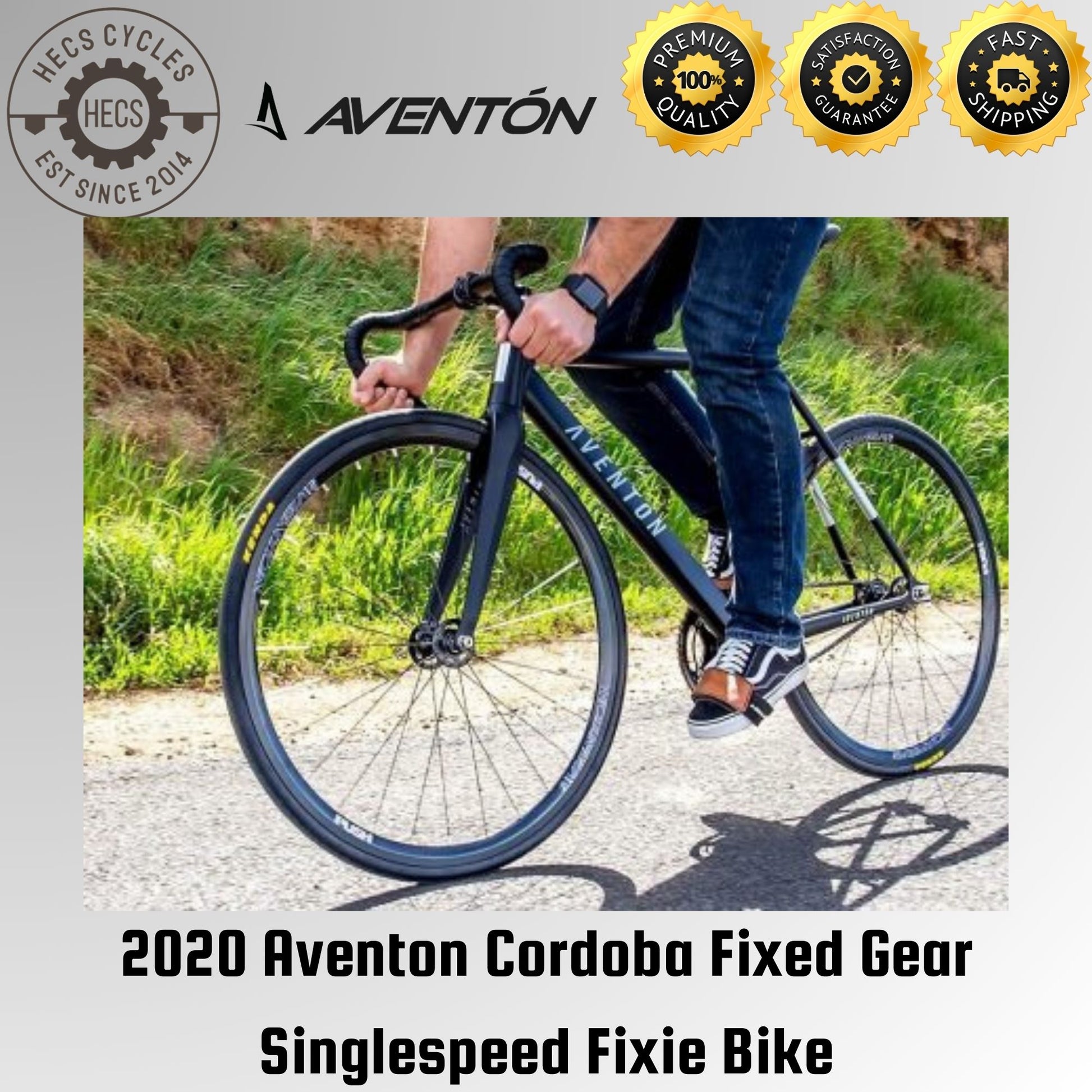 fixed gear aventon cordoba 2020 Aventon Cordoba Fixed Gear Singlespeed Fixie Full Bike – HECS Cycles