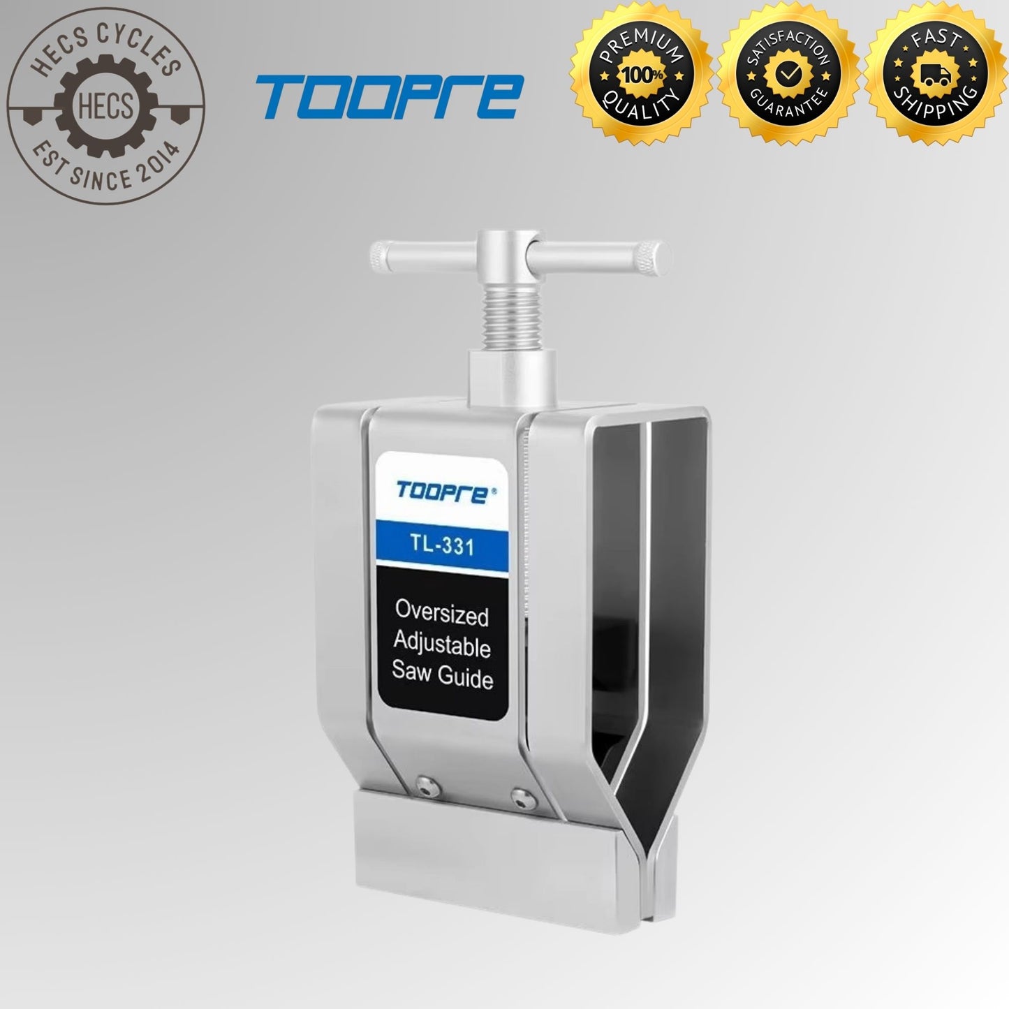 TOOPRE Bike Carbon Fiber Fork Head Tube Cutter Fixture Adjustable Pipe Saw Guide Clamp Bicycle Fork Pipe Seat Post Saw Cut Tool