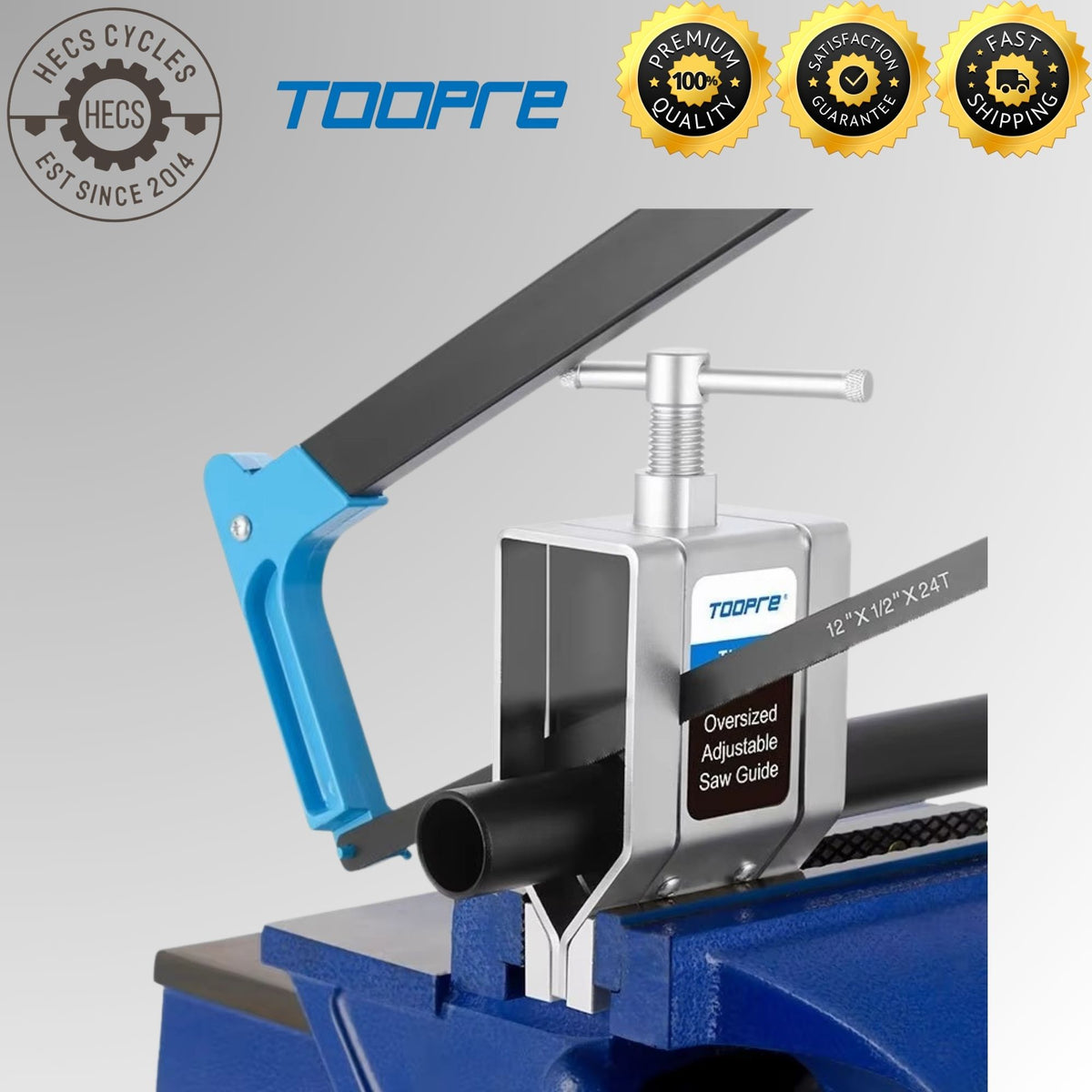 TOOPRE Bike Carbon Fiber Fork Head Tube Cutter Fixture Adjustable Pipe Saw Guide Clamp Bicycle Fork Pipe Seat Post Saw Cut Tool