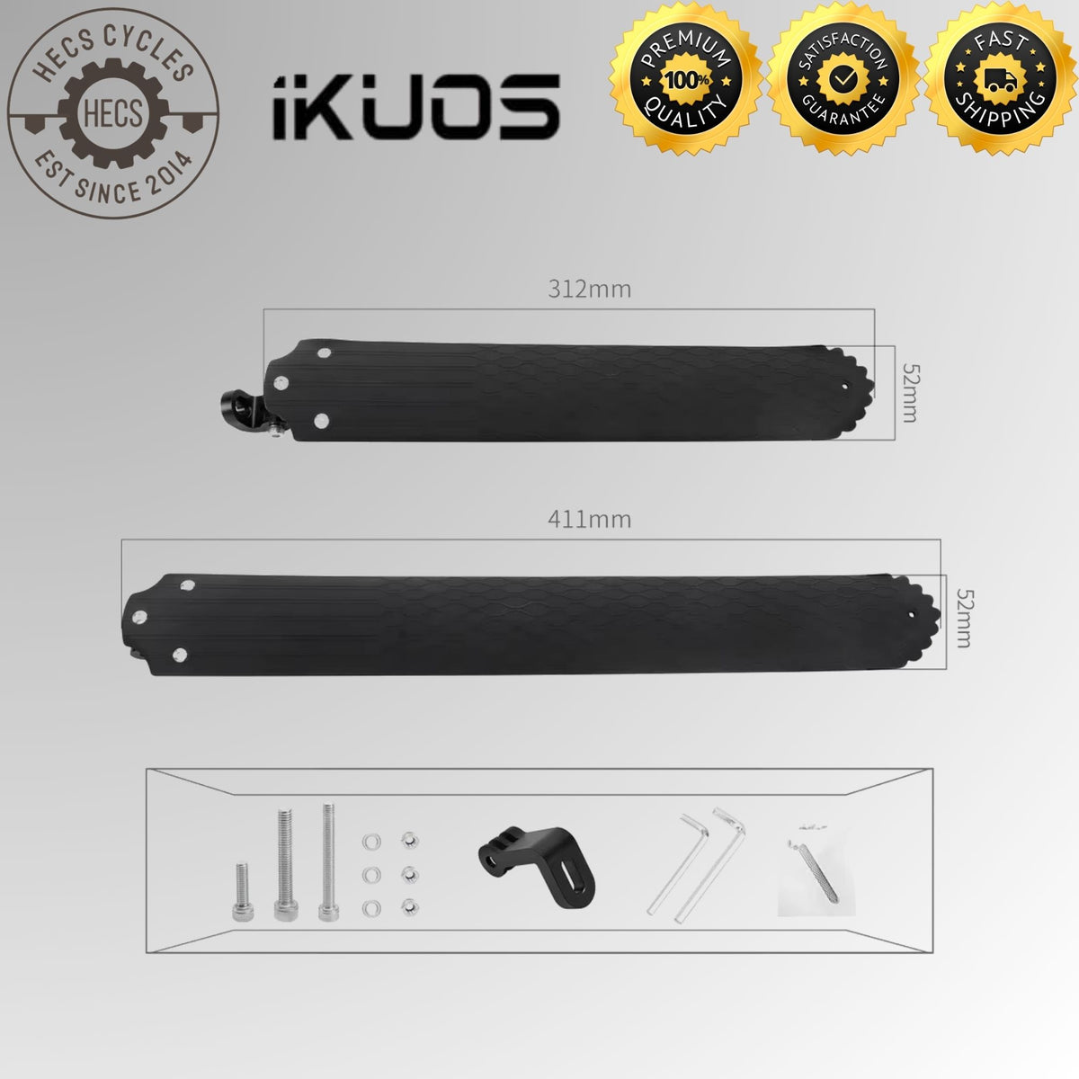 Foldable Bicycle Roll-Up Mudguard Adjustable Front Rear Fender for 14–22 Inch Bikes Bicycles