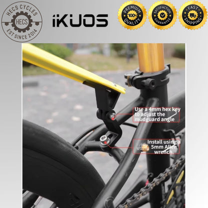 Foldable Bicycle Roll-Up Mudguard Adjustable Front Rear Fender for 14–22 Inch Bikes Bicycles