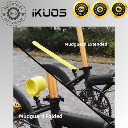 Foldable Bicycle Roll-Up Mudguard Adjustable Front Rear Fender for 14–22 Inch Bikes Bicycles