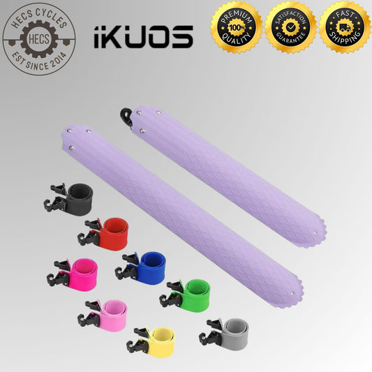 Foldable Bicycle Roll-Up Mudguard Adjustable Front Rear Fender for 14–22 Inch Bikes Bicycles