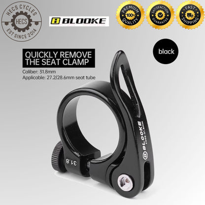 BLOOKE Quick Release Bicycle Seatpost Clamp Aluminium Alloy 28.6 31.8 34.9mm MTB Road Bike Seat Post Collar