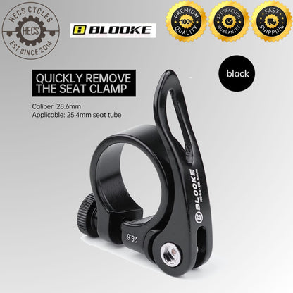 BLOOKE Quick Release Bicycle Seatpost Clamp Aluminium Alloy 28.6 31.8 34.9mm MTB Road Bike Seat Post Collar
