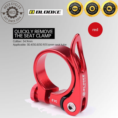 BLOOKE Quick Release Bicycle Seatpost Clamp Aluminium Alloy 28.6 31.8 34.9mm MTB Road Bike Seat Post Collar