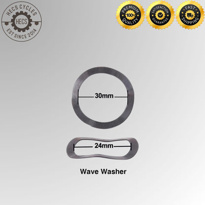Bicycle Bottom Bracket Wavy Wave Washer Spacer 22mm 24mm 30mm Crankset Spindle Adapter for Sram Mountain Road Bike Bicycle