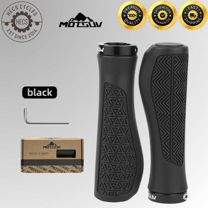 Bicycle Handlebar Grips Ergonomic Soft Rubber Anti-Slip Lock-On MTB Mountain Bike Cycling Grips