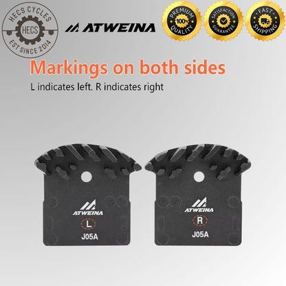 ATWEINA Bicycle Disc Brake Pads Resin Metal Heat Dissipation J05A L05A J04C L04C Compatible with Shimano MTB Road Bike
