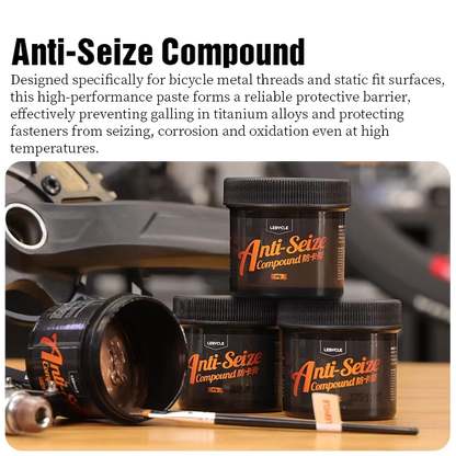 LEBYCLE Bicycle Anti Seize Compound Grease Waterproof Anti Rust Lubricant for Pedal Crank Bolts Threads Bike Maintenance