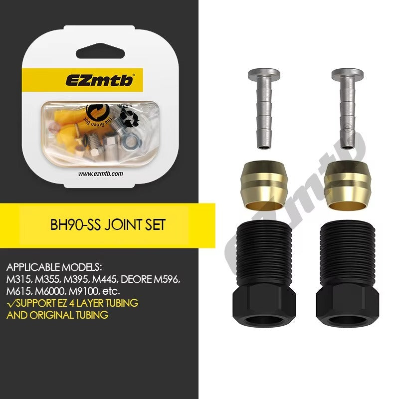 EZmtb Hydraulic Brake Hose Fittings Set Banjo Joint Connectors for Shimano Sram Magura Hope Formula
