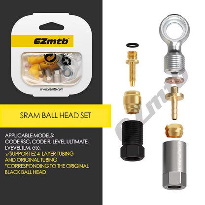 EZmtb Hydraulic Brake Hose Fittings Set Banjo Joint Connectors for Shimano Sram Magura Hope Formula