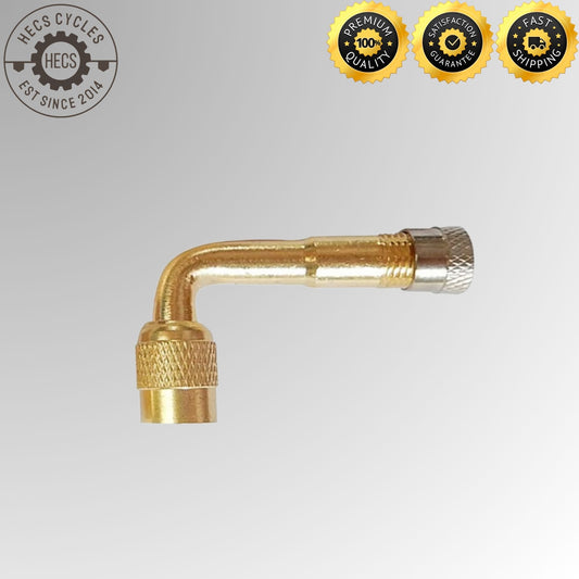 90° Bicycle Presta Valve Adapter Aluminum Right Angle Valve Extender Pump Adapter