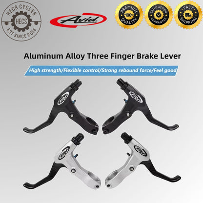 AVID 1 Pair FR5 Aluminum Bicycle Brake Levers 3 Finger MTB Road Bike V-Brake Mechanical Disc Brake
