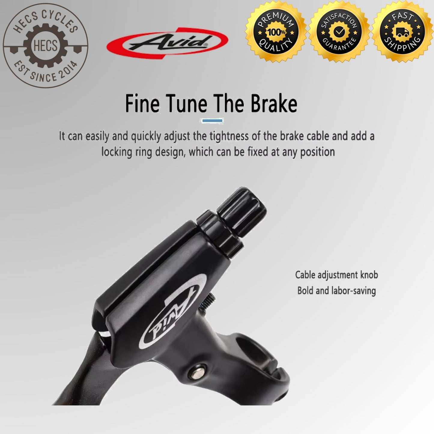 AVID 1 Pair FR5 Aluminum Bicycle Brake Levers 3 Finger MTB Road Bike V-Brake Mechanical Disc Brake