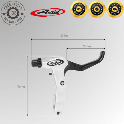 AVID 1 Pair FR5 Aluminum Bicycle Brake Levers 3 Finger MTB Road Bike V-Brake Mechanical Disc Brake