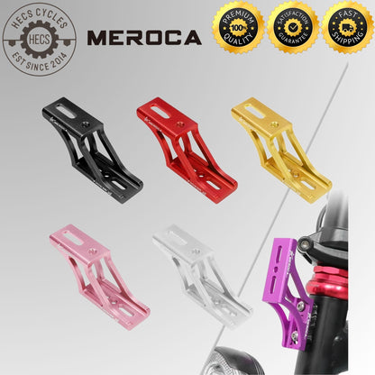 Aluminum Alloy Front Carrier Bracket Mount Adapter Raised Bracket Front Bag Holder for Dahon & Brompton Folding Bikes