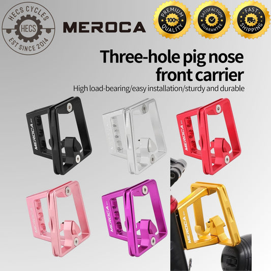 Aluminum Alloy Front Carrier Bracket Mount Adapter Raised Bracket Front Bag Holder for Dahon & Brompton Folding Bikes