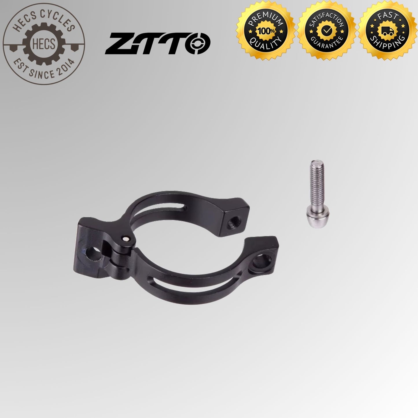 Aluminum Front Derailleur Adapter Braze-On Converter 34.9mm / 31.8mm