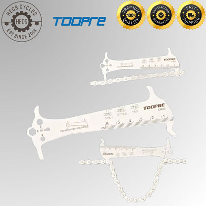 Bicycle Chain Wear Indicator Tool Stainless Steel Chain Stretch Checker Gauge for MTB and Road Bikes