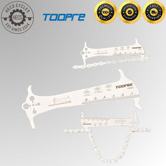 Bicycle Chain Wear Indicator Tool Stainless Steel Chain Stretch Checker Gauge for MTB and Road Bikes