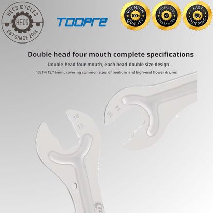 Bicycle Hub Cone Wrench Set 13/14/15/16/17/18/19/20mm – Open-End Spanner for Wheel & Pedal Repair