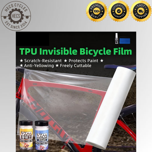 Bicycle TPU Invisible Frame Protection Film Scratch Wear Resistant Free Cut