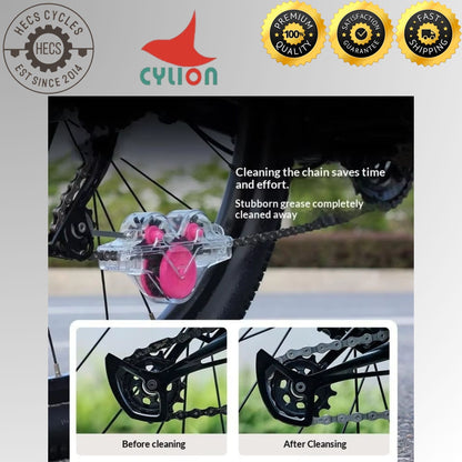 Bike Chain Cleaner Tool Bicycle Chain Cleaning Brush for MTB Road Bike Foldables Bicycle Drivetrain