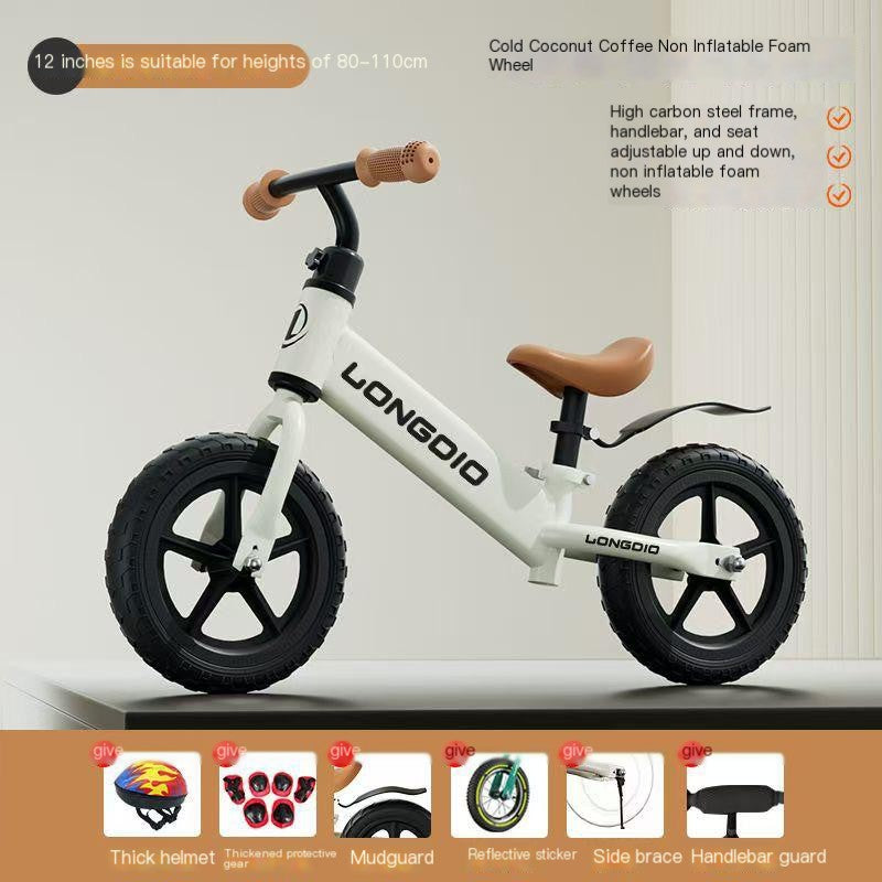 Kids Balance Bike Balancing Scooter Push Bike No Pedal Self-walking Baby Free Accessories Included Children's Balance Bike for Age 1-4