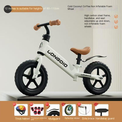Kids Balance Bike Balancing Scooter Push Bike No Pedal Self-walking Baby Free Accessories Included Children's Balance Bike for Age 1-4
